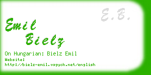 emil bielz business card